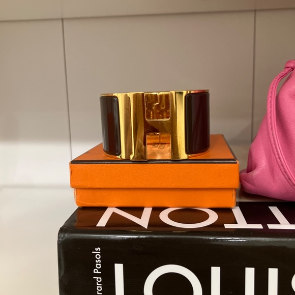 HERMÈS Clic Clac H XL Enamel Bracelet - Picture 5 of 7